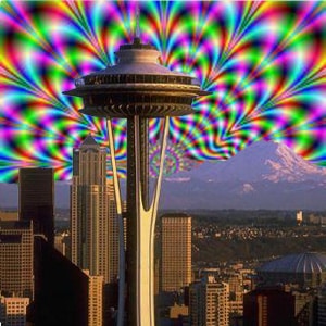 Trippy Seattle Skyline Trippy Seattle Skyline