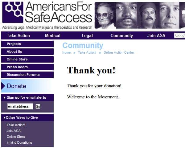 americans for safe access donation americans for safe access donation